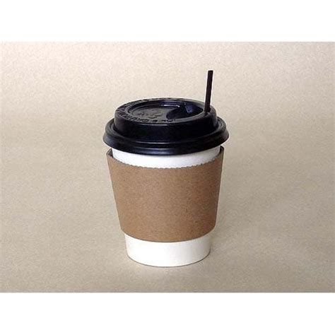Jual Paper Cup Oz Hot Cup Tutup Hitam Stirrer Sleeve Shopee