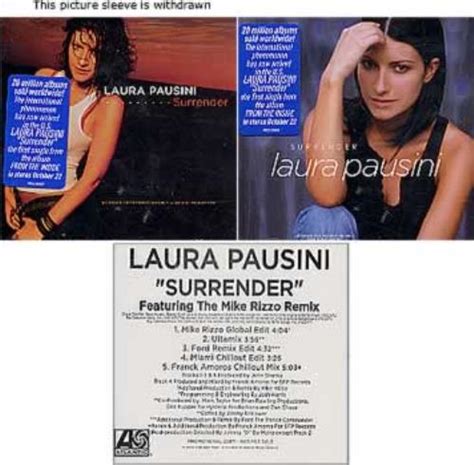 Laura Pausini Surrender Us Promo 3 Cd Album Set Triple Cd 231108