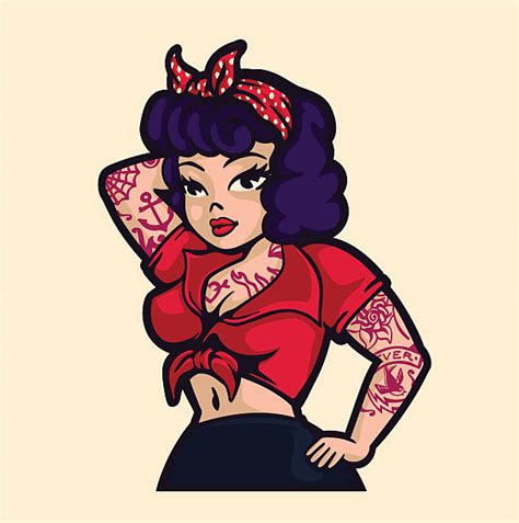 Pin Up Girl Illustrationen Und Vektorgrafiken Istock