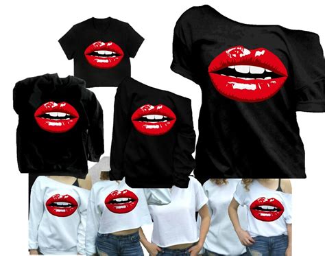 lips t shirt red lips sexy lips mouth shirt red lips etsy