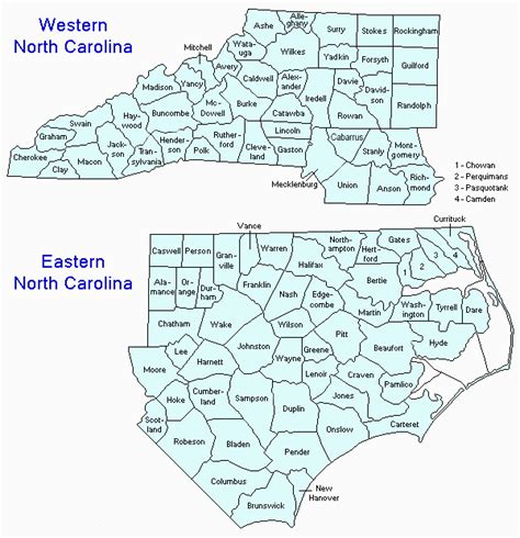 Nc Zip Code Map With Counties