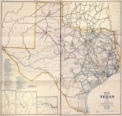 Railroad Map Of Texas 1926 Library Of Congress