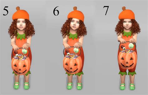 Trick Or Treat Pumpkin Bucket And Pose Pack The Sims 4