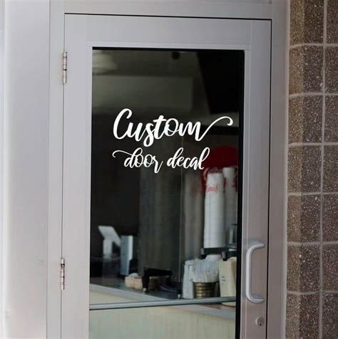 Custom Business Door Decal Custom Business Decals Vinyl Etsy Door