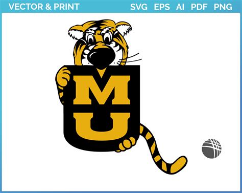Missouri Tigers Mascot Logo 1986 College Sports Vector SVG Logo