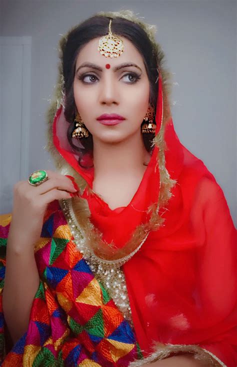 Traditional Look Punjabi Suit With Phulkari Punjabi Dress Punjabi