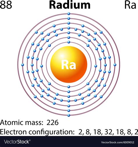Diagram Representation Element Radium Royalty Free Vector