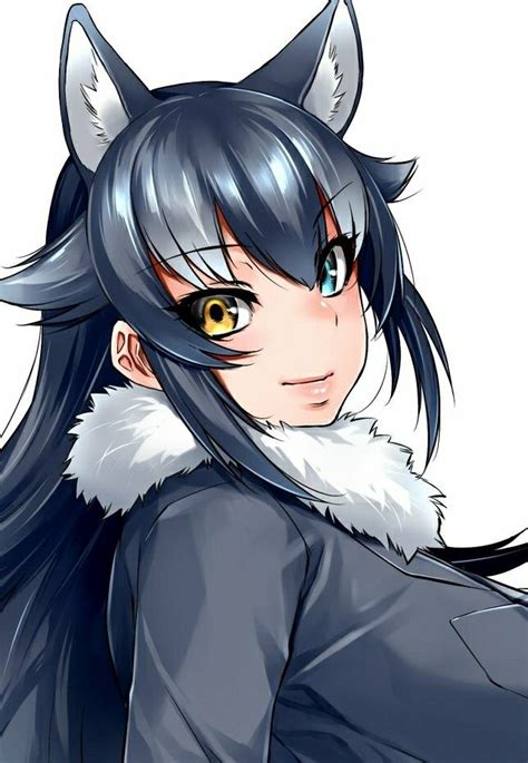 Dark Anime Girls Wolf Kemono Friends Wolf Garotos Anime Desenhos