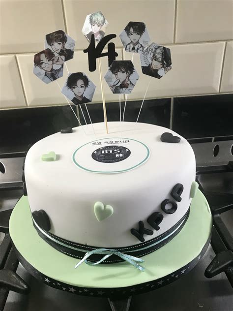 Kpop Jin Bts Cake Kpop Cake Aniversário De 11 Anos Festa De