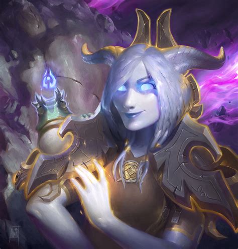 Draenei Priest Main Of Our Gm And One Of Those Frogs That She Loves