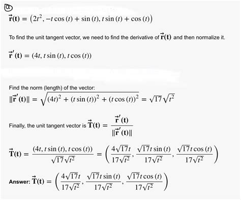 [solved] 2 separate questions consider the vector function given below r t course hero