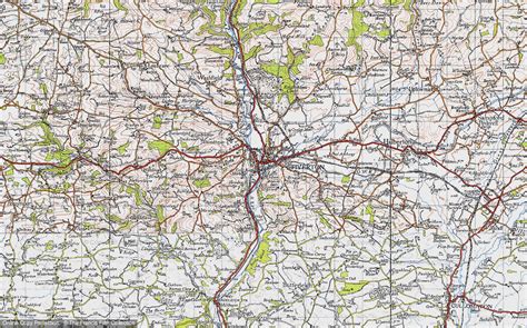 Historic Ordnance Survey Map Of Tiverton 1946