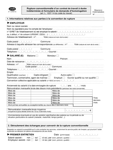 Cerfa 14598 Pdf Modifiable 2020 2021 Fill And Sign Printable Template