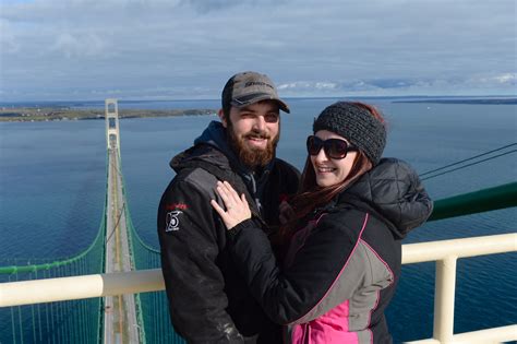St Ignace Couple Gets Engaged At The Top Of The Mighty Mac Mackinac
