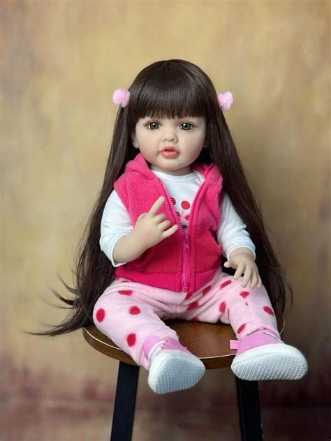 4855 Cm Full Silicone Body Reborn Baby Girl Doll Vinyl Classic Dress