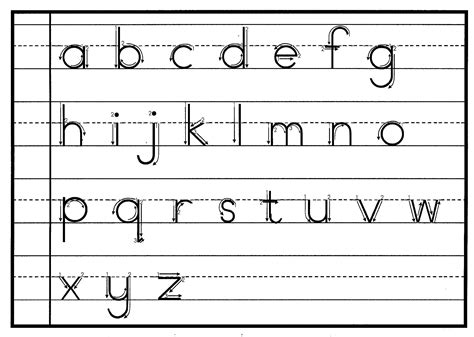 Slide down cross back down bump travel away bump. 7 Best Images of Printable Lowercase Cursive Letters ...