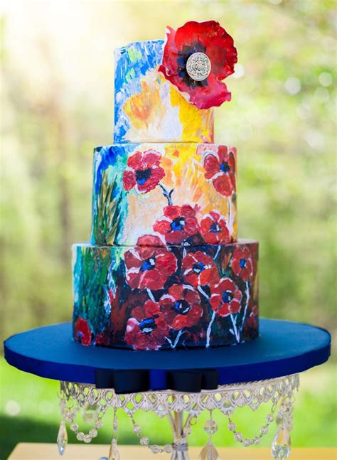 Artistic Wedding Cakes By Rebekah Naomi Cake Design Painted Cakes