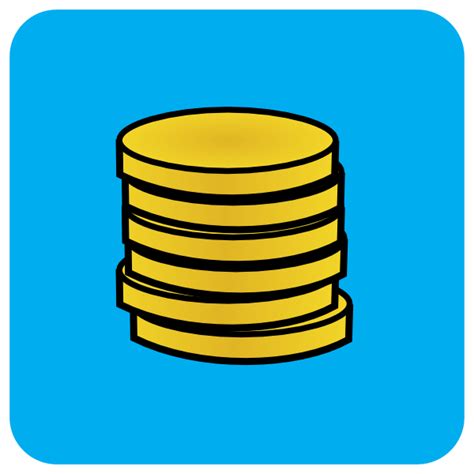 Blue Coins Clip Art At Vector Clip Art Online Royalty Free