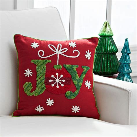 Red Joy Ornament Pillow Kirklands Christmas Sewing Projects
