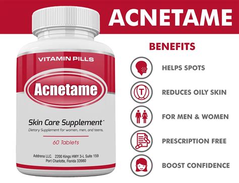 Importance & benefits of vitamin a. Mua Acnetame- Vitamin Supplements for Acne Treatment, 60 ...