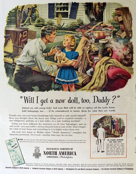 North american underwriters and national insurance agency will utilize our insurance resources to secure the proper coverage at the most competitive prices. 1947 North America Insurance Ad ~ New Doll, Vintage Banking & Insurance Ads