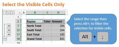 How To Copy Paste Visible Cells Only Video Excel Campus