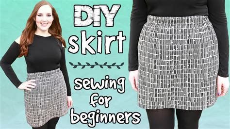 How To Make A Skirt For Beginners With Any Fabric Easy Sewing Projects For Beginners Diy