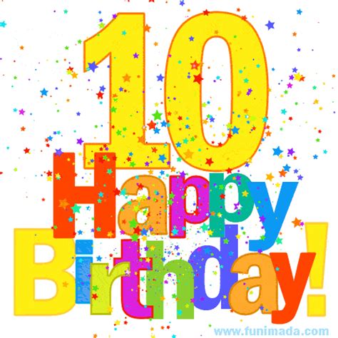 Happy 10th Birthday Animated S