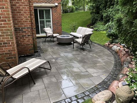 Townhouse Paver Patio And Fire Pit Winnetka Il