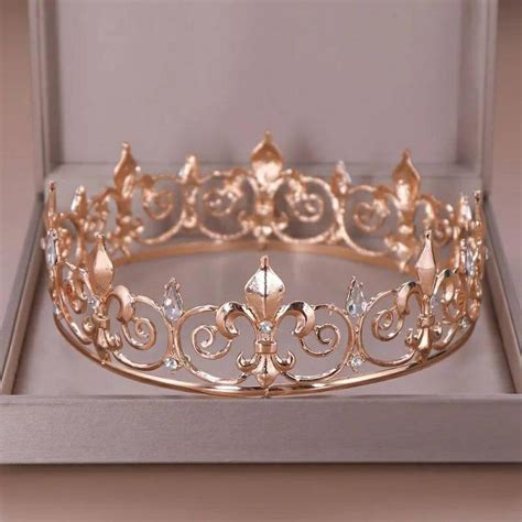 Rose Gold Bridal Crownbrides Crownwomens Headwearprincess Crown
