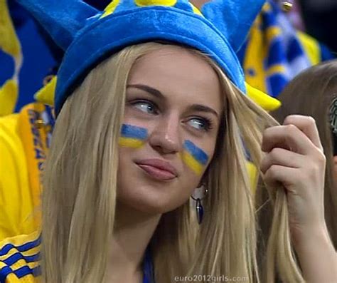 Euro 2012 Ukrainian Hot Fans Girls More At Hot Football Fans Football Girls Hot Fan