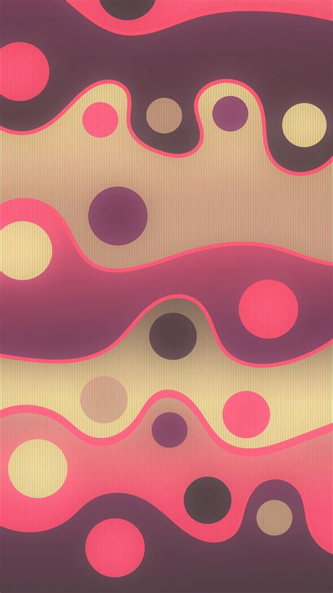Download Wallpaper 938x1668 Lines Circles Sinuous Spots Colorful