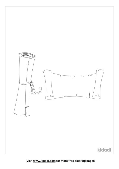 Free Scroll Coloring Page Coloring Page Printables Kidadl