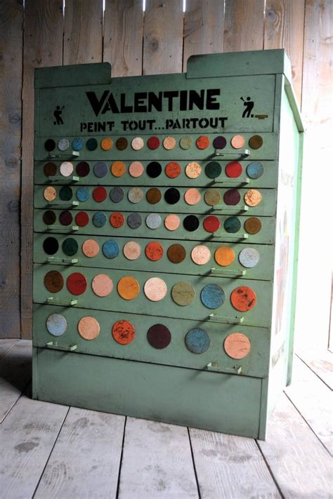 French painting, like france itself, took time to develop. Industrial French Paint Cabinet from Valentine, 1960 for ...