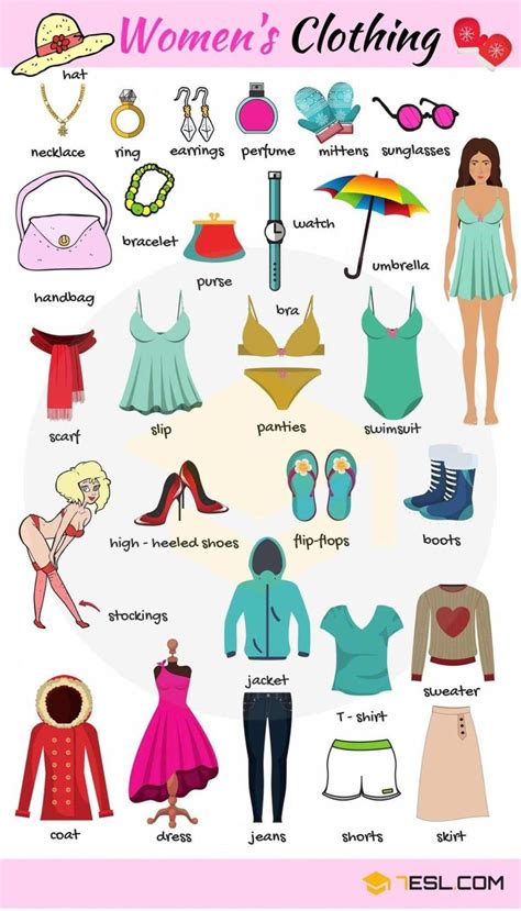Clothes Vocabulary Learn Clothes Name With Pictures Esl Buzz