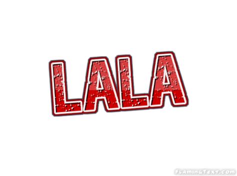 lala ロゴ フレーミングテキストからの無料の名前デザインツール