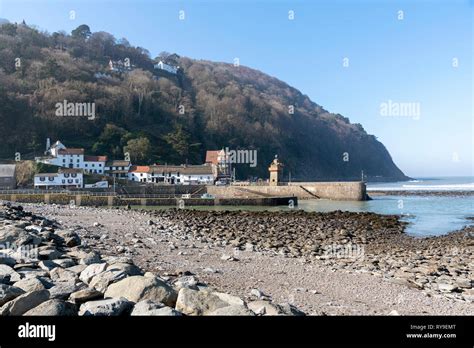 Lynmouth North Devon England Uk March 2019 Lynmouth Pier On The