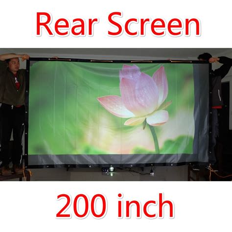 Easy Install Lightweight 200 Inches Projector Screen Portable Folded