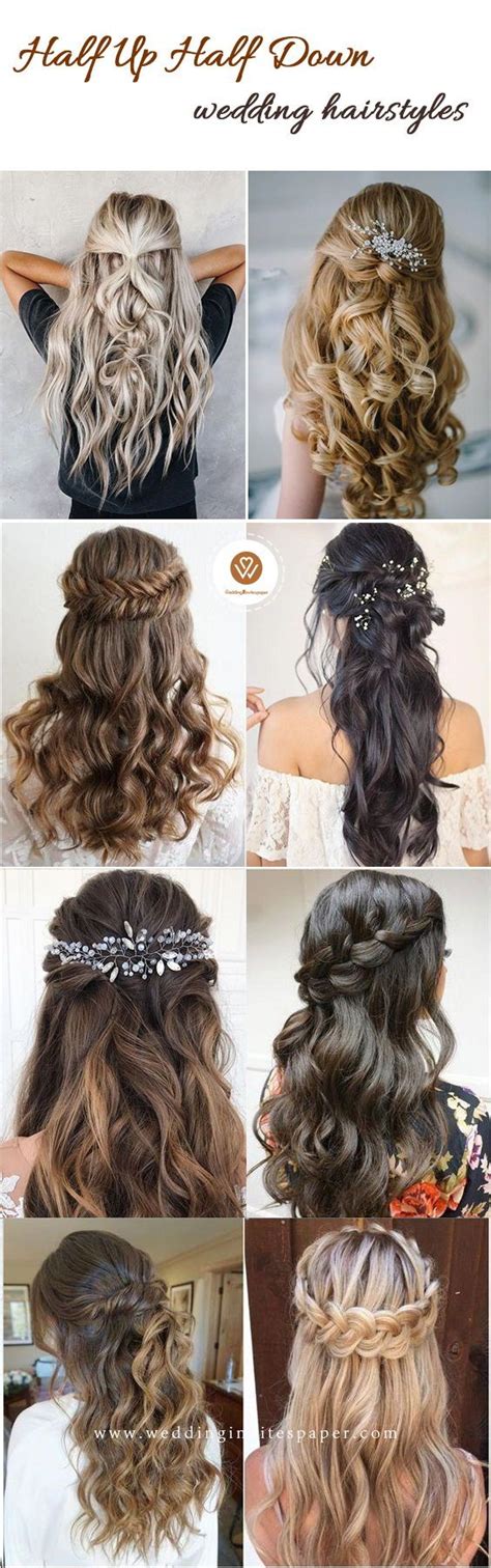 28 captivating half up half down wedding hairstyles wedding hairstyle with braids hadp