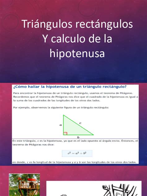 Calculo De Hipotenusa Y Triangulo Rectangulo Pdf