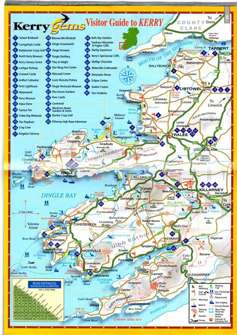 Goneryl Podstatné Vyloučení Ring Of Kerry Map Pouze Až Na Zvyk