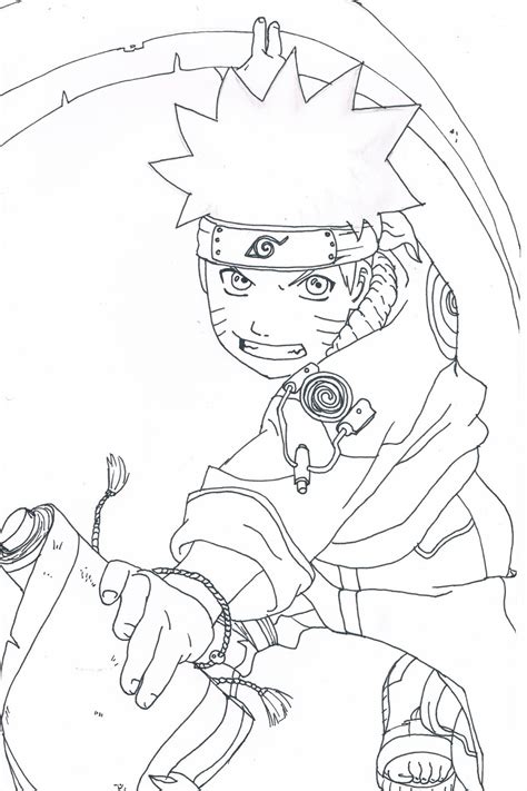 Gambar Kartun Naruto Untuk Mewarnai