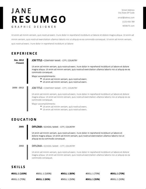 Downloadable 2020 Resume Templates Free Ladercafe