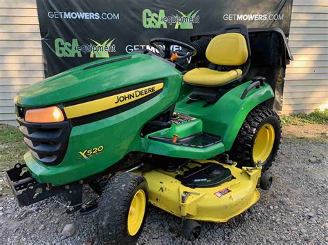 In John Deere X Garden Tractor W Bagger Hp Only A Month Gsa Equipment New