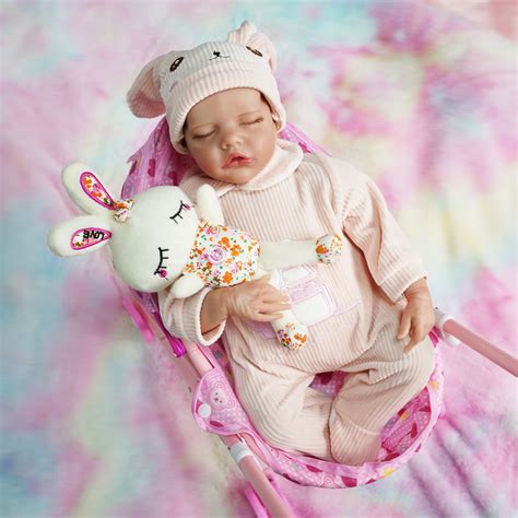 Miaio Sleeping Reborn Baby Dolls 18 Inch Lifelike Sleeping Newborn