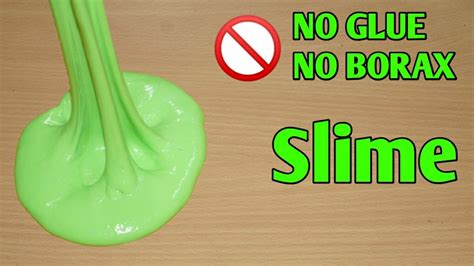 Instead of using white glue, however, use optional: How To Make Slime Without Glue Or Borax l How To Make ...