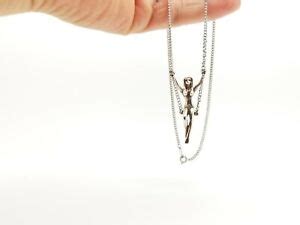 Aco Sterling Silver Swinging Nude Woman Pendant Chain Ebay