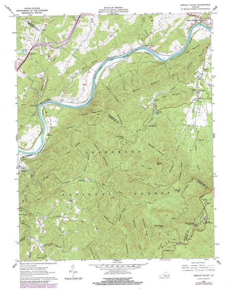 Arnold Valley Topographic Map 124000 Scale Virginia