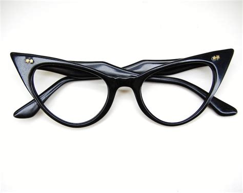 reserved wicked black cat eye eyeglasses frame free shipping etsy
