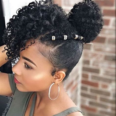 Idée Coiffure Description Natural Hair Bun For Black Women Coiffure Madametn